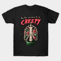 Creepy Christmas -- Choose from our vast selection of Crewneck and V-Neck T-Shirts to match with your favorite design to make the perfect custom graphic T-Shirt. Pick your favorite: Classic, Relaxed Fit, V-Neck, Tri-Blend, Dolman Extra Soft Tri-Blend, Slouchy V-Neck, Slouchy, Premium, Heavyweight, Curvy, Ringer, and Curvy V-Neck. Customize your color! For men and women. Ghostface Christmas, Christmas Tshirt Designs, Sarcastic Christmas Shirt, Creepy Gift, Sarcastic Christmas, Christmas Merchandise, Pumpkin Gift, Creepy Christmas, Pumpkin Spider