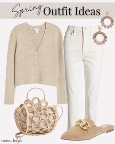 Walmart Outfits, Outfit Cardigan, Mode Casual, Ribbed Cardigan, Neutral Outfit, Casual Chic Outfit, Co Ord, Work Casual, Outfits Casuales