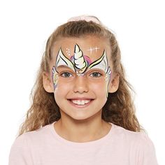 Kids Unicorn Face Paint, Unicorn Face Paint Step By Step, Simple Face Painting Ideas For Kids, Paint Unicorn, Unicorn Face Paint, Magical Candy, Face Painting Unicorn, Snazaroo Face Paint, Unicorn Ideas