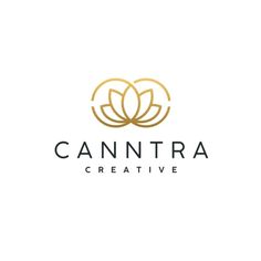 the logo for canttra creative, an artisan studio that uses gold and black