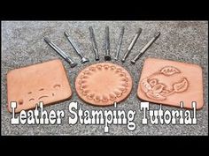 the leather stamping kit is ready to be used