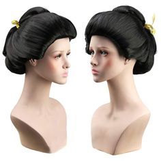 PRICES MAY VARY. Package: a wig and a free cap Full Wig, Halloween Christmas Party Hair Wearing it, it can bring you more confidence, and more charm The size is adjustable and no pins or tape should be required. It should be fit on most people Christmas Party Hairstyles, Pelo Anime, Anime Wigs, Twisted Updo, Special Style, Up Dos For Medium Hair, Halloween Wigs, High Quality Wigs, Japanese Geisha