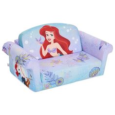 Create a cozy haven for your precious little one with the Marshmallow Furniture Flip Open Couch. This fun The Little Mermaid-themed kid's furniture is tailored for children aged 2 years and older, ensuring a perfect fit for their growing independence. Crafted to support up to 100 pounds, the kids couch is both sturdy and comfy, providing a delightful spot for play, relaxation, and imaginative adventures. This delightful couch is not just a piece of bedroom furniture; it's a cherished space where memories and dreams come to life. If you've ever tried to sit or sleep next to a toddler, then you know it's an exhausting battle. This lightweight foam sofa sleeper is perfectly sized and offers maximum comfort for your child. Featuring a lightweight yet durable design, your kid will love moving t Convertible Couch Bed, Foam Sofa Bed, Mini Couch, Kids Couch, Convertible Couch, Sleeper Couch, Small Couch, Foam Sofa, Sleeper Bed