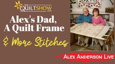 Quilt Frame, Alex Anderson, Simple Quilt, Quilting Frames, Hand Quilting, Quilting, The Creator, Sewing, Frame