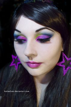 80's Pop Makeup by KatieAlves.deviantart.com Disco 80, Pop Makeup, 80s Pop, Beauty Makeup Tutorial, Makeup Needs