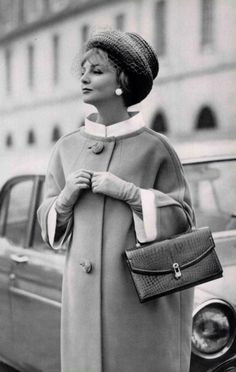 1960 Jean Patou Early 60s Fashion, 1960s Aesthetic, Suzanne Lenglen, Beige Wool Coat, 1960s Outfits, 60's Style, Style At A Certain Age, Jean Patou, Fashion 1960s