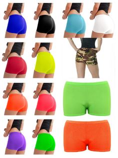 Product Specification Womens Elastic Waist Comfy Microfiber Stretchy Shorts Ladies Sports Hot Pants Gym Wear Shorts  Item Conditions: New Womens Elastic Waist Comfy Microfiber Stretchy Shorts  Ladies Sports Hot Pants Gym Wear Shorts Very Good Quality Fabric To Use For All Occasions Style: Hot Pant Theme: Party Wear Pattern: Plain  Available Colors: Please See The Drop down List For Colors Available Sizes: Please See The Drop down List For Sizes Material: 95% Polyester, 5% Elastane Garment Care: Multicolor Stretch Gym Shorts, Green Stretch Bottoms, Green Stretch Bottoms Basic Style, Green Stretch Bottoms With Basic Style, Sports Uniform, Stretchy Shorts, Hot Pant, Gym Clothes Women, Sports Uniforms