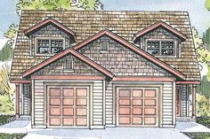 this is an artist's rendering of these garage plans for two story house plans