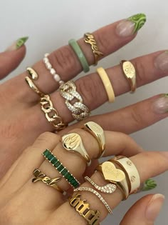 grunge rings, aesthetic rings , trendy rings Diy Ring, Trendy Ring, Nail Jewelry, Dope Jewelry, Cute Rings, Hand Jewelry, Affordable Jewelry, Girly Jewelry