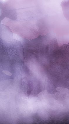 an abstract painting with pink and purple colors on the bottom half of it, overlaided with white clouds