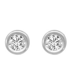 Bezel set earrings offer a sleek look, giving you a contemporary and sophisticated appearance throughout your day. Thoughtfully created with a low profile bezel setting, cubic zirconia and sterling silver, these versatile studs are perfect for those with an active lifestyle while showcasing the gemstone beautifully! Cleaning and Care Cleaning: Soak briefly in jewellery cleaner or a mild solution of soap and warm water, then rinse and gently polish with a soft cloth. Professionally clean periodic Make A Wish Foundation, Bezel Set Earrings, Bezel Earrings, Cubic Zirconia Jewelry, Travel Jewelry Case, Travel Jewelry, Jewelry Cleaner, Bridesmaid Earrings, Make A Wish