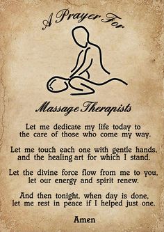 Massage Therapist Quotes, Prayer Poster, Massage Therapist Gifts, Massage Room Decor, Cool Presents, Therapist Gifts, Massage Room, Presents For Dad, A Prayer