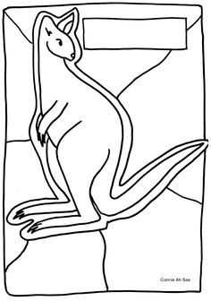 a black and white drawing of a cat sitting on the edge of a window sill