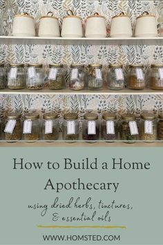 Home Apothecary, Diy Herbal Remedies, Herbal Remedies Recipes, To Build A Home, Medicinal Herbs Garden, Medical Herbs, Medicine Chest, Magia Das Ervas