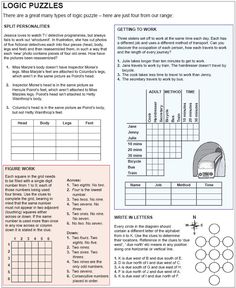 a printable worksheet for puzzles with answers and instructions to help students learn how to