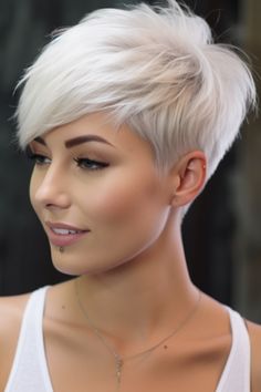 Pixie Haircut Ideas, Very Short Haircuts, Short Hair Pixie Cuts, Haircut Inspiration, Easy Hairstyle, Pixie Haircuts, Cute Hairstyles For Short Hair, Trending Haircuts