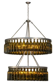 Meyda Tiffany - 150900 - 12 Light Chandelier - Tuscan Vineyard - Steel Mediterranean Chandelier, Contemporary Lighting Chandelier, Tuscan Chandelier, Two Tier Chandelier, Wine Bottle Chandelier, Tuscan Vineyard, Bottle Chandelier, Tier Chandelier, Rectangle Chandelier