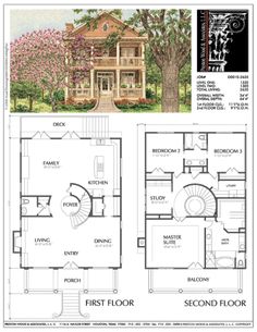 two story house plans with an open floor plan and second level living room on the first floor