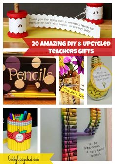 the top ten amazing diy and upcycled teacher's gifts for teachers