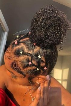 Check more at https://howcandothis.com/hairstyleideas/15186/ Natural Ponytail Hairstyles For Black Women Afro Puff, Natural Hair Styles On 4c Hair, Rubberband Hairstyles Black Women Natural Hair, Cute Hairstyles For Short Hair Black Ppl Natural, Crisscross Rubberband Hairstyle, Easy Natural Hairstyles For Black Kids, Rubber Band Hairstyles Natural Hair 4c, 4c Natural Hairstyles Short 4c Hair, Short Natural Hair Styles Easy