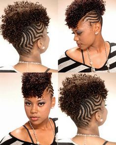 pin up hairstyle black woman Cornrow Mohawk, Natural Hair Mohawk, Braided Mohawk Hairstyles, Cabello Afro Natural, Mohawk Styles, Mohawk Braid, Natural Hair Twists, Mohawk Hairstyles, Natural Hair Updo