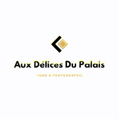 the logo for an italian food and photography business, which has been designed to look like it