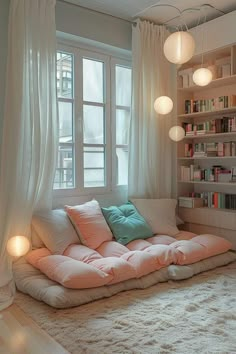 Room Corner Ideas Bedroom, Books Corner Bedroom, White Reading Room, Cosy Corner In Bedroom, Cute Small Library, Small Bedroom Library Ideas, Aesthetic Corner Ideas, Cozy Room Corner Ideas, Cute Reading Corners