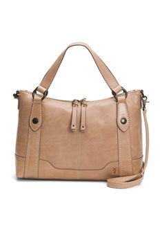 PRICES MAY VARY. Antique pull up leather medium satchel bag from frye's best selling melissa collection Zip closure with 2 interior pockets and 2 exterior pockets Measurements: 14.4"W X 10"H X 4.8"D Adjustable leather strap The Frye Company, Bag Interior, Antique Brass Hardware, Evening Handbag, Leather Cleaning, Cool Boots, Satchel Bag, Leather Care, Brass Hardware