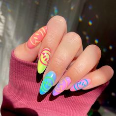 Cool Summer Nails 2023, Rave Nails Festivals, Rave Nails Designs, Edc Nails, Festival Nail Art, Rave Nails, Nail Design Glitter