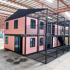 Luxury 2 Story Prefab Villa Modular Prefabricated Shipping Container House with Living Room for House Structure, Tiny Container House, Prefab Container Homes, Shipping Container House, Aluminium Windows, Container Homes, House Restaurant, Beer Bar, Luxury Style