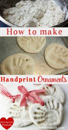 how to make handprint ornaments out of dough