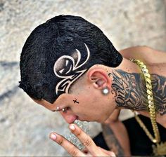 Hair Tattoo Men, Barber Tips, Hair Styels, Dreadlock Hairstyles For Men