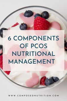 In this post you’ll learn about the components of nutritional management for PCOS to improve symptom management! Learning about managing PCOS is one way to balance hormones, improve menstrual regularity, and reduce insulin resistance. Find more PCOS hacks and natural hormone remedies at composednutrition.com.