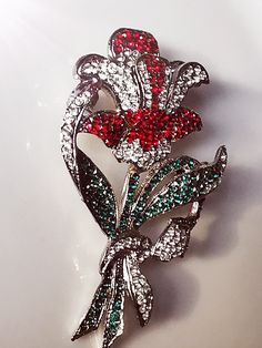 Beautiful vintage brooch from Dolce & Gabbana, D&G With colorful Swarovski crystals in red and green Origin: Italy Italy Very good used condition Easy-care Vintage Brooch, Elegant Accessories, Dolce & Gabbana, Vintage Brooches, Red Green, Brooches, Swarovski Crystals, Etsy Accessories, Vintage Jewelry