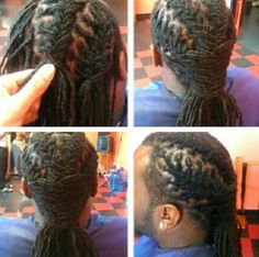 Loc style for men Loc Style For Men, Women Retreat, Mens Dreads, Dread Braids, Long Dreads