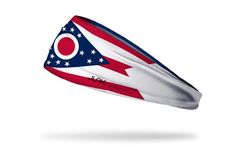 JUNK’s Technical T-Shirt fabric is a breakthrough technology specifically designed to keep you cool while emulating a super comfortable t-shirt feel. This is the best athletic headband you'll ever wear! #junkbrands #junkheadbands #health #fitness #workout #headbands #stateflags #Ohio #OhioState #OhioFlag Ohio Flag, Ohio