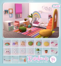 Rainbowic Bunk Bed CC Pack By SNOOTYSIMS — SNOOTYSIMS Sims 4 Cc Recolor Furniture, Stuff Cc Sims 4, Sims Toys Cc, Sims 4 Cc Bunk Beds For Kids, Sims 4 Cc Furniture Kids Bedrooms, Toddler Bed Sims 4 Cc, Kids Room Cc Sims 4, Sims 4 Child Room Cc, Sims 4 Toddler Room Cc