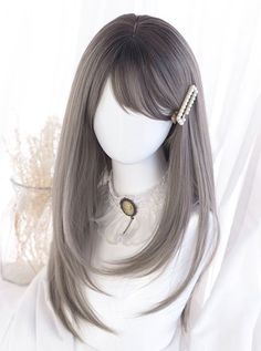 Hair Sketch, Seni Dan Kraf, Hair References, Dyed Hair Inspiration, Cosplay Hair, Kawaii Hairstyles, Anime Hair, Long Straight Hair, Hair Reference