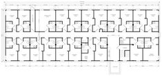 the floor plan for an office building with multiple floors and several rooms, all in different sections