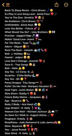 an iphone screen with many different emoticions on it