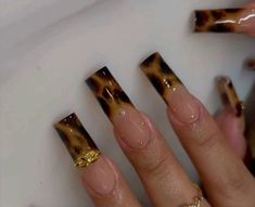 Nail Aesthetics, Cheetah Nails, Type Shi, Long Acrylic, Nails Black, Prom Nails, Nail Shop, Dope Nails, Best Acrylic Nails