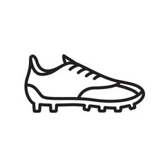 a black and white line drawing of a soccer shoe on a white background with the word nike above it