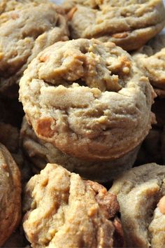 a pile of cookies sitting on top of a white plate