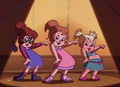 Alvin and the chipmunks meet the wolfman. Hey boys...we don't believe  in that mean old boogie man Jeanette Chipette, Alvin Superstar, Everything Is Gonna Be Alright, Alvin And Chipmunks Movie, Chipmunks Movie, Brittany Miller, The Wolfman, The Chipettes, The Last Song