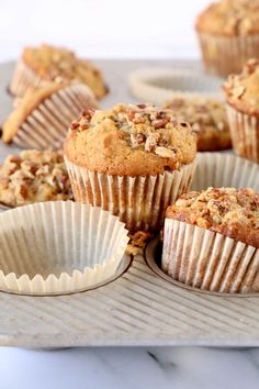 freshly baked muffins on a tray ready to be eaten