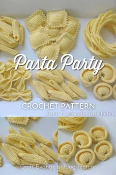 pasta party crochet pattern from capeletic crocheter