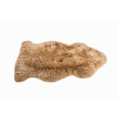 an animal fur rug on a white background