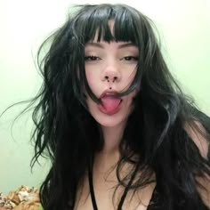 Goth Hair, Haircuts For Long Hair, Cut My Hair, Pretty Makeup, Aesthetic Girl