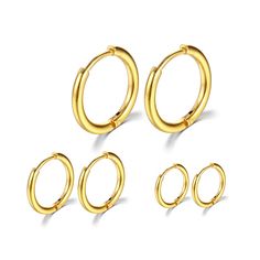 PRICES MAY VARY. Our small hoop earrings：6 Different colors: black, gold, silver, colour, rose gold, blue; Perfect size 8mm, 10mm, 12mm inner diameter and 2.0mm width for choose; Gauge size : 18G(1.0mm) Material: 316L surgical stainless steel, plated in 18k gold; Our Cartilage Earring Hoop is lead-free, rust-proof, non-fading, hypoallergenic, sensitive ear health Perfect for cartilage, nose and lips piercing; Of course, both them are simple but popular; Choose different combinations to make our Lips Piercing, Ear Health, Sleeper Earrings, Cartilage Earrings Hoop, Lip Piercing, Hoop Earring Sets, Men Earrings, Hypoallergenic Earrings, Huggie Hoop Earrings