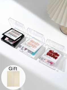 Press On Nail 2 Layer Storage Box With Tape,  Clear Empty Press On Nail Packing Box Artificial Nail Display Organizer Case With  Tape Nail Tips Display Holder,Acrylic Storage Organizer For Nail Packaging Multicolor    PMMA     Storage & Organization, size features are:Bust: ,Length: ,Sleeve Length: Press On Nails Packaging, Nail Packaging, Nail Display, Nail Salon Supplies, Tape Clear, Press On, Nail Tape, Acrylic Storage, Transparent Nails